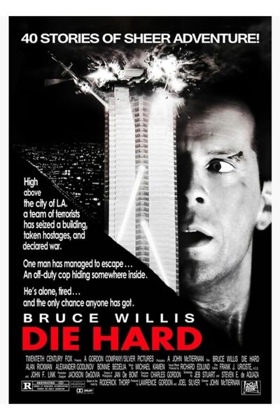 Universal Die Hard - Poster decorativ din lemn pentru tablou HQ