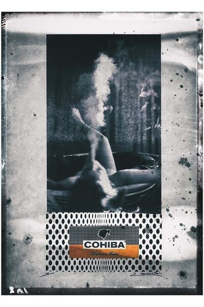 Universal Tablou cu nuduri și trabucuri, poster decorativ din lemn