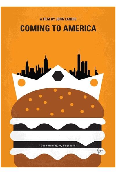 Universal No402- Poster decorativ din lemn cu tema „Coming To America”