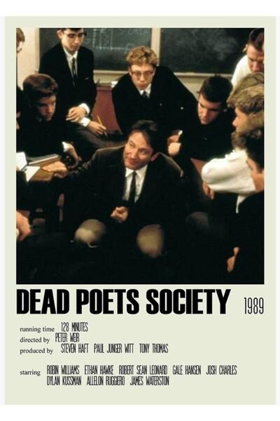 Universal Societatea Poetilor Morți Alternativă (2) Poster decorativ din lemn