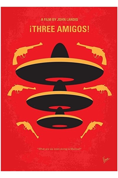Universal No285- Poster decorativ din lemn Three Amigos