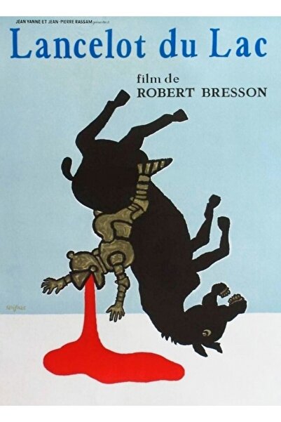 Universal Ланселот дю Лак - Филм на Робърт Бресон Дървен декоративен плакат