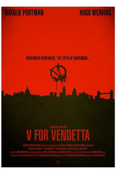 Universal Poster decorativ din lemn V For Vendetta
