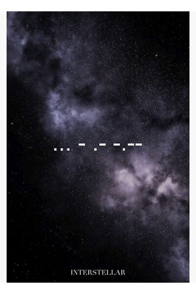 Universal Декоративен дървен плакат-картина от филма  "Междузвездни шепоти "