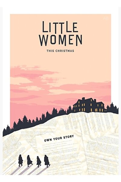 Universal Poster decorativ din lemn cu tematică Little Women alternativă