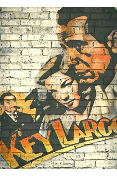 Universal Poster decorativ din lemn cu tablou Key Largo