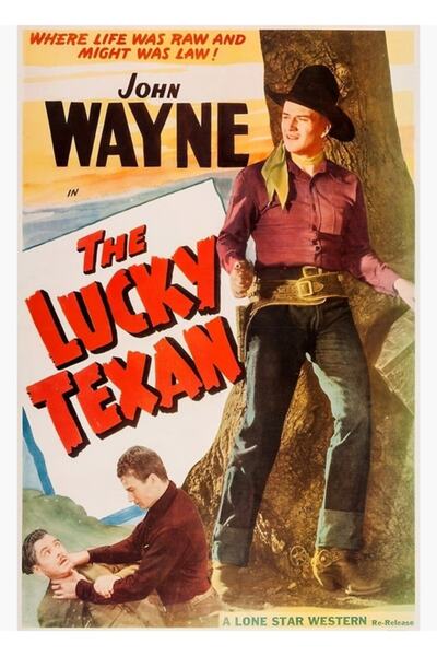 Universal John Wayne The Lucky Texan (1934) Afiș de film western, tablou, pos...