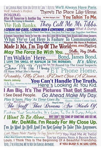 Universal Διακοσμητική ξύλινη αφίσα ταινίας Alıntıs Tablo