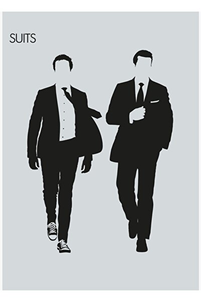 Universal Διακοσμητική Ξύλινη Αφίσα Τραπεζιού Suits Tablo