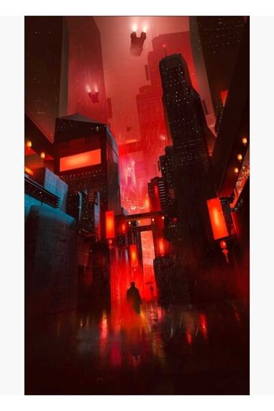Universal Poster decorativ din lemn Bladerunner