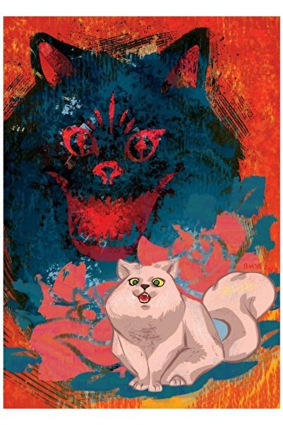 Universal Hausucat Ξύλινη Διακοσμητική Αφίσα Ζωγραφικής