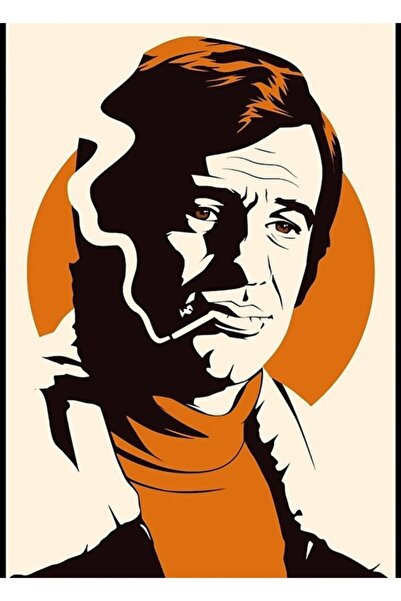 Universal Ζαν-πολ Μπελμόντο Ριπ Αισθητικό Ξύλινο Διακοσμητικό Τέχνημα Ζωγραφι...