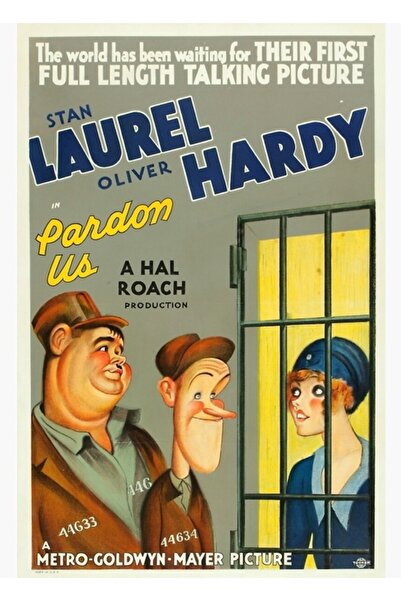 Universal Παλιό Χόλιγουντ Λοντγουντ Πάρντον Αντ Χάρντι Ξύλινη Διακοσμητική Αφ...