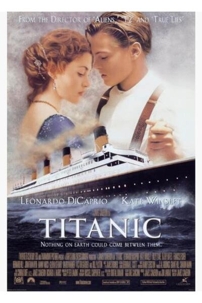 Universal Klasična filmska slika "Titanik" Drveni poster Dekorativni