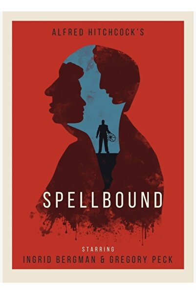 Universal Alfred Hitchcock Spellbound Tablo Poster decorativ din lemn