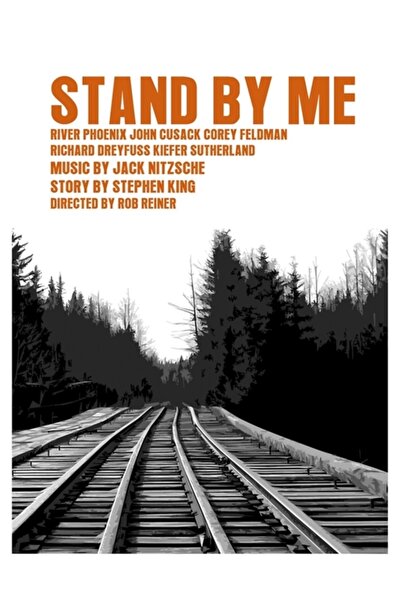 Universal Poster decorativ din lemn cu mesajul „Stand By Me”