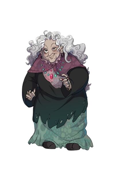 Universal Bunica din desenul animat Familia Adams, poster decorativ din lemn.