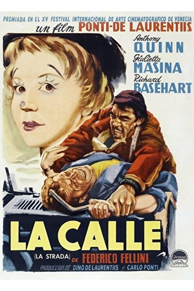 Universal La Strada *fellini Tablo Ahşap Poster Decorativ