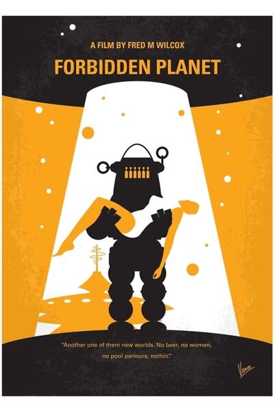Universal No415- Zabranjena planeta Slika Drveni poster Dekorativni