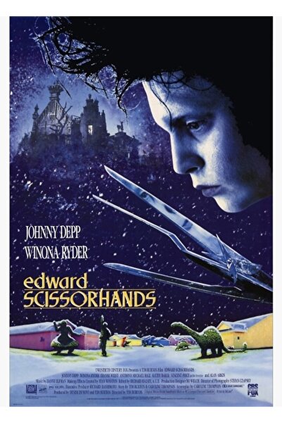 Universal Edward Scissorhands Poster Tablo Ahşap Poster Dekoratif