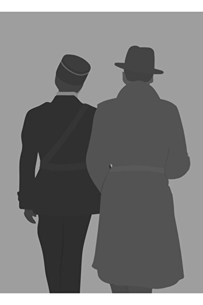 Universal Καζαμπλάνκα - Όμορφη Φιλία Ξύλινη Διακοσμητική Αφίσα Τραπεζιού