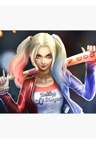 Universal Poster decorativ din lemn cu tablou „Bad Girl”