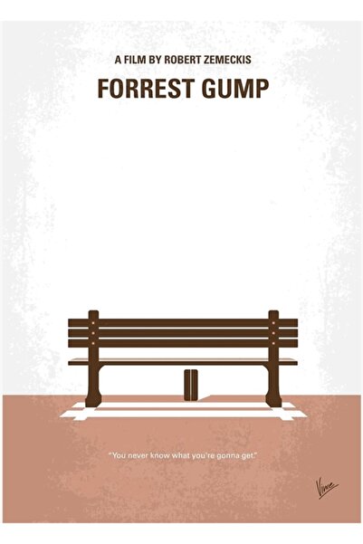 Universal No193- Poster decorativ din lemn cu tabloul Forrest Gump