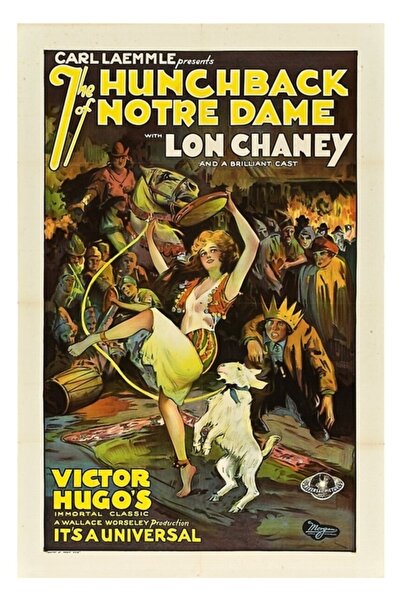 Universal Hunchback-ul din Notre Dame (1923) Poster decorativ din lemn pictat