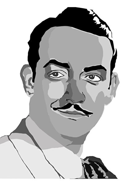 Universal Jorge Negrete Tablo Poster decorativ din lemn