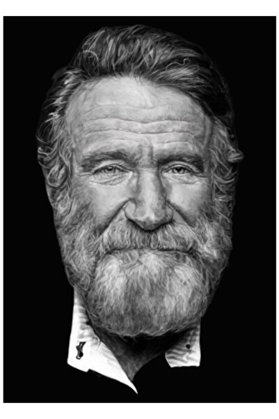 Universal Ρόμπιν Γουίλιαμς Σχέδιο Πορτρέτου Ζωγραφική Ξύλινη Αφίσα Διακοσμητική