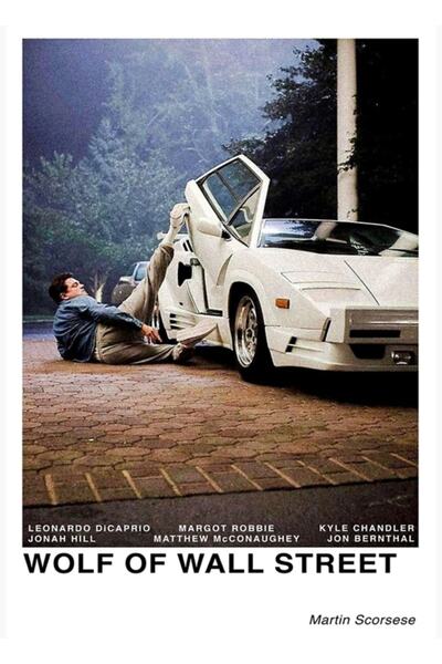 Universal Poster decorativ din lemn Wolf Of Wall Street