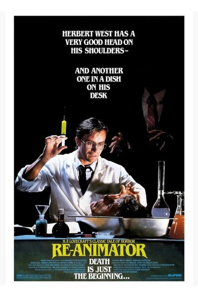 Universal Re-animator (1985) Poster decorativ din lemn pictat