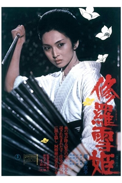 Universal Afiș de film japonez Lady Snowblood, tablou decorativ din lemn.