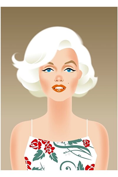 Universal Διακοσμητική Ξύλινη Αφίσα Τέχνης Marilyn Bombshell