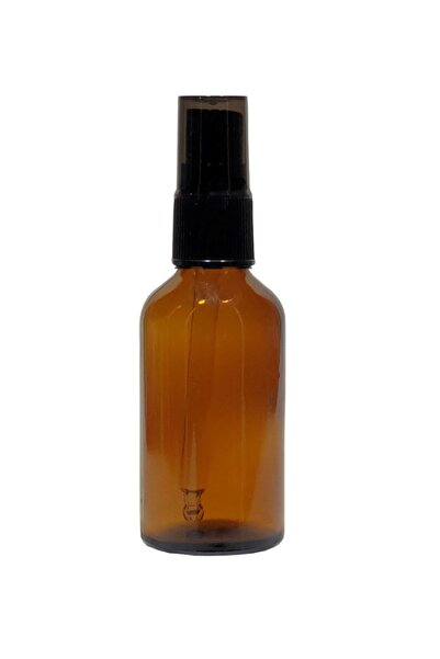 Paradise Amber Cam Şişe 50ml Cam Sprey Kapaklı 10 Adet