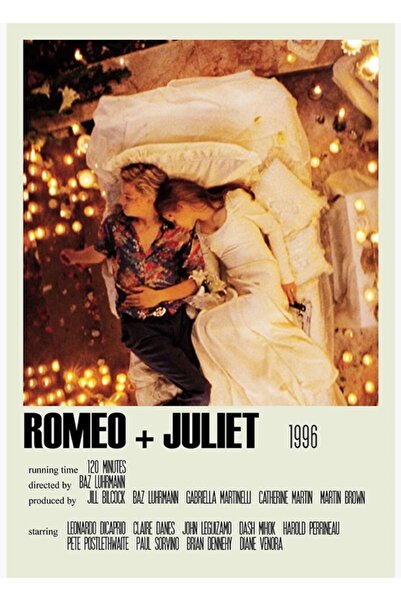 Universal Ρωμαίος και Ιουλιέτα (1996) Εναλλακτική (1) Ξύλινη Διακοσμητική Αφί...