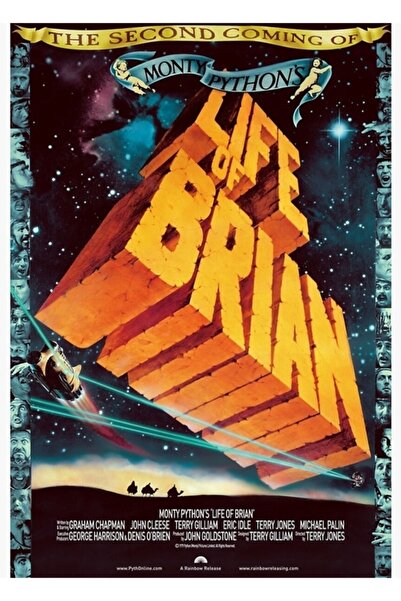 Universal Η Ζωή του Μπράιαν Ξύλινη Διακοσμητική Αφίσα Τέχνης