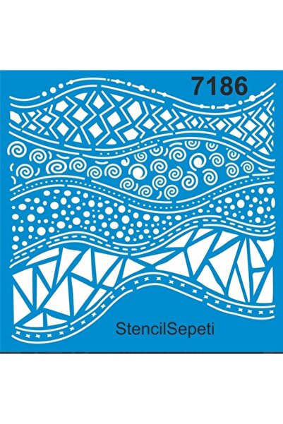 DERYA DESİNG ART Duvar Deseni Stencil Şablon St7186 30x30 Cm