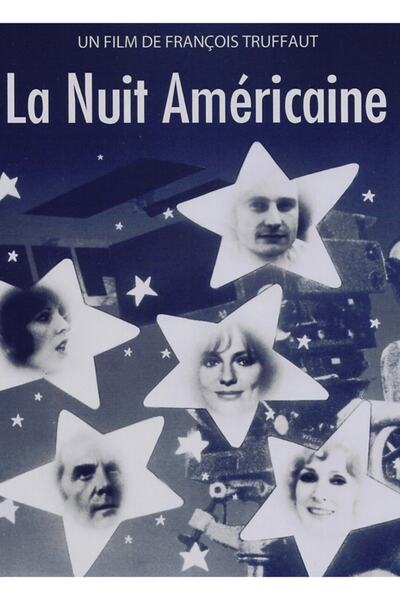 Universal Day For Night - Truffaut - Afiș de film vintage francez New Wave, t...