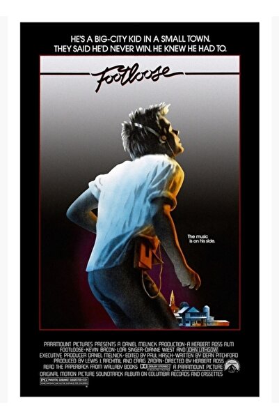 Universal Footloose (1984) Ξύλινη Διακοσμητική Αφίσα Τέχνης
