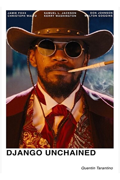 Universal Διακοσμητική Ξύλινη Αφίσα Τραπεζιού  "Django Unchained "