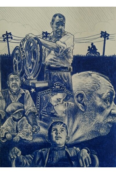 Universal Poster decorativ din lemn Cinema Paradiso