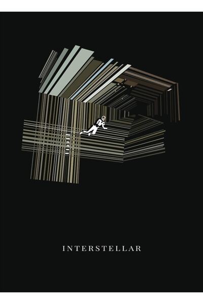 Universal Διακοσμητική Ξύλινη Αφίσα Τραπεζογραφίας Interstellar
