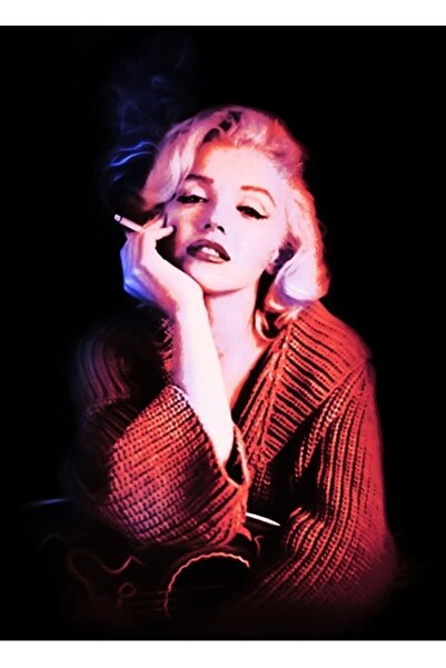 Universal Poster decorativ din lemn Marilyn Blue Smoke Tablo