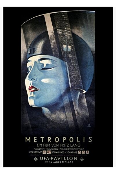 Universal Metropolis (1927) Poster decorativ din lemn pictat