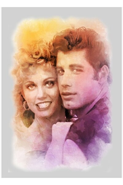 Universal Grease - Acuarelă D20 Poster decorativ din lemn pentru pictură