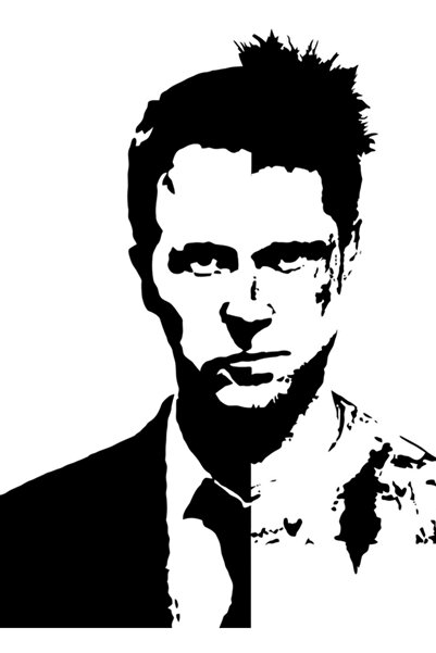 Universal Poster decorativ din lemn Fight Club