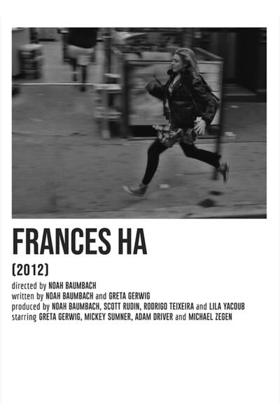 Universal Frances Ha Run Poster Tablo Ahşap Poster Dekoratif