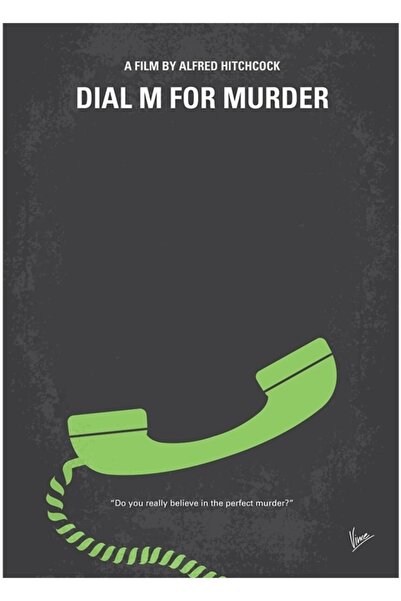 Universal No328- Tablou decorativ din lemn cu afișul „Dial M For Murder”