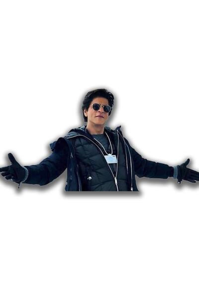 Universal Poster decorativ din lemn Shah Rukh Khan